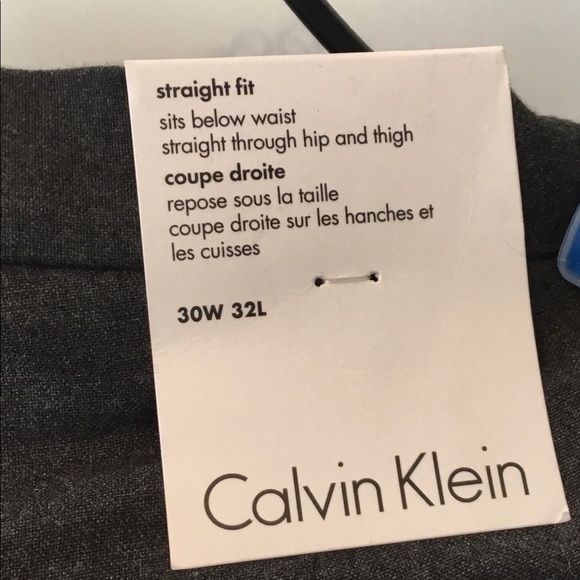 CALVIN KLEIN charcoal grey dress pants. NWT! - Picture 2 of 10